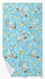 Great Pyrenese in Bathtub Bath Towel Large Oversized Plush Fitness Body Towel, Ultra Soft Absorbent Quick Drying, 42"L x 24"W