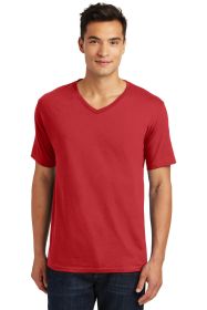 District Made Mens Perfect Weight V-Neck Tee DT1170 (Color: Classic Red, size: XL)
