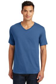 District Made Mens Perfect Weight V-Neck Tee DT1170 (Color: Maritime Blue, size: 2XL)