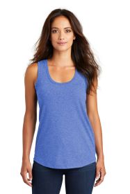 District Women's Perfect Tri Racerback Tank DM138L (Color: Royal Frost, size: M)