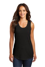 District Women's Perfect Tri Racerback Tank DM138L (Color: Black, size: XL)